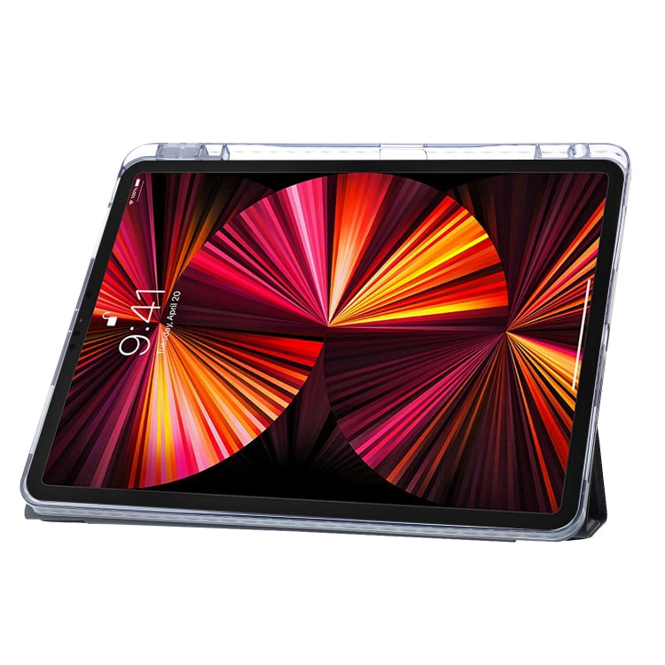 Clear Acrylic Deformation Leather Tablet Case, For iPad Pro 11 2022 / 2021 / 2020, For iPad Air / Air 2 / 9.7 2018 / 2017