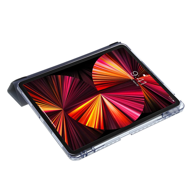 Clear Acrylic Deformation Leather Tablet Case, For iPad Pro 11 2022 / 2021 / 2020, For iPad Air / Air 2 / 9.7 2018 / 2017