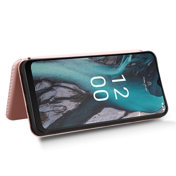 Carbon Fiber Texture Flip Leather Phone Case