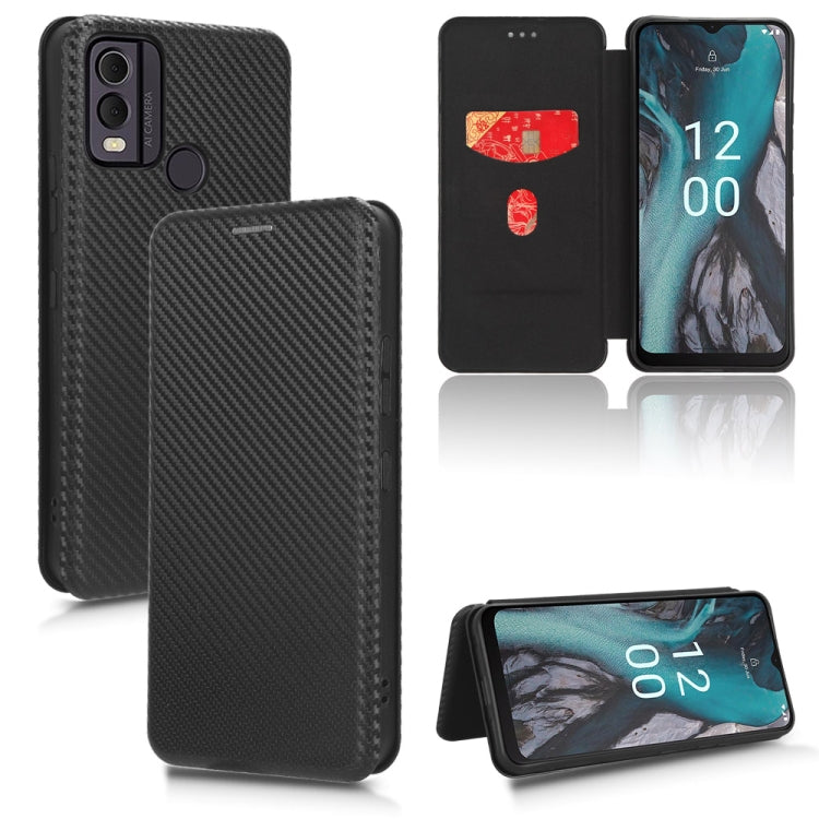Carbon Fiber Texture Flip Leather Phone Case