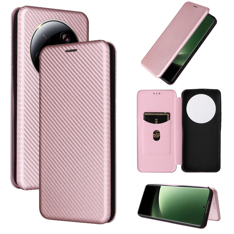 Carbon Fiber Texture Flip Leather Phone Case