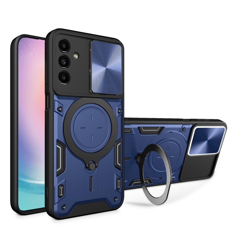 CD Texture Sliding Camshield Magnetic Holder Phone Case