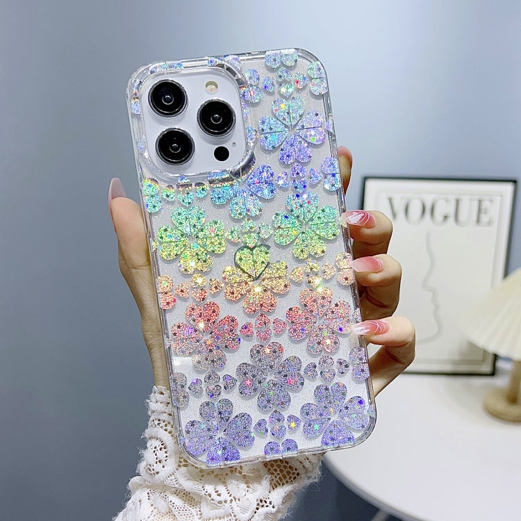 Little Star Series Glitter Powder TPU Phone Case, For iPhone 13 Pro, For iPhone 13 Pro Max