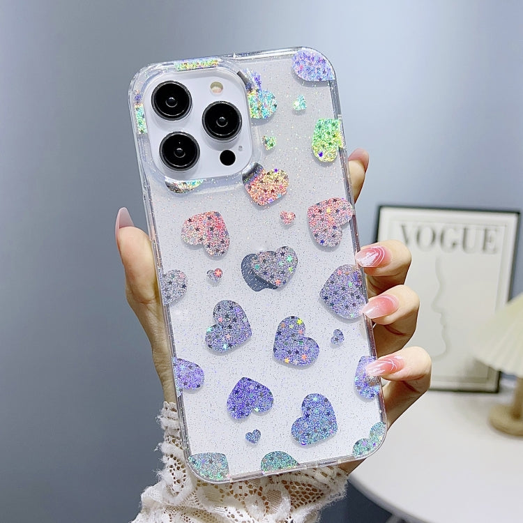 Little Star Series Glitter Powder TPU Phone Case, For iPhone 13 Pro, For iPhone 13 Pro Max