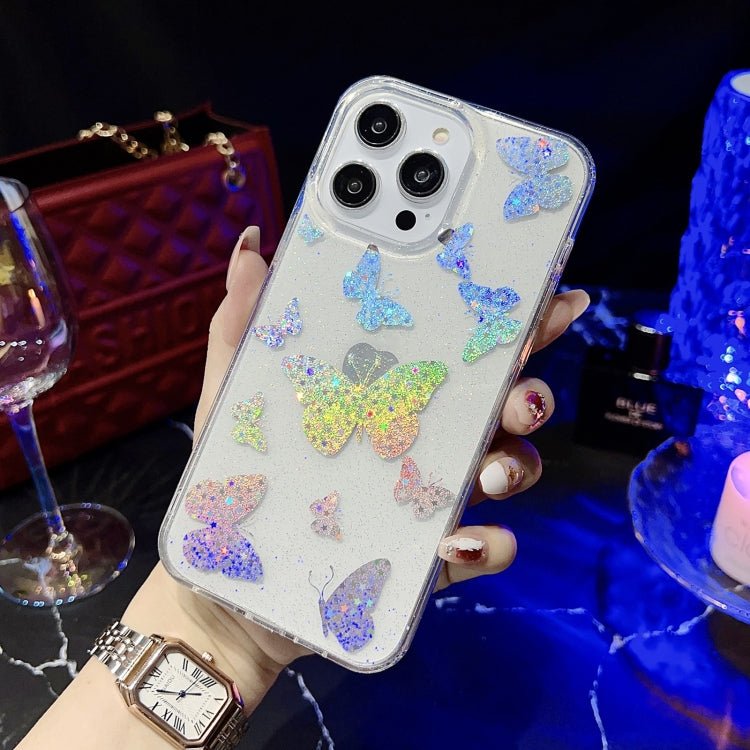 Little Star Series Glitter Powder TPU Phone Case, For iPhone 13 Pro, For iPhone 13 Pro Max