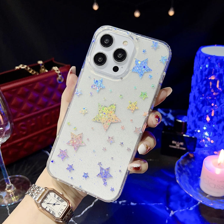 Little Star Series Glitter Powder TPU Phone Case, For iPhone 13 Pro, For iPhone 13 Pro Max