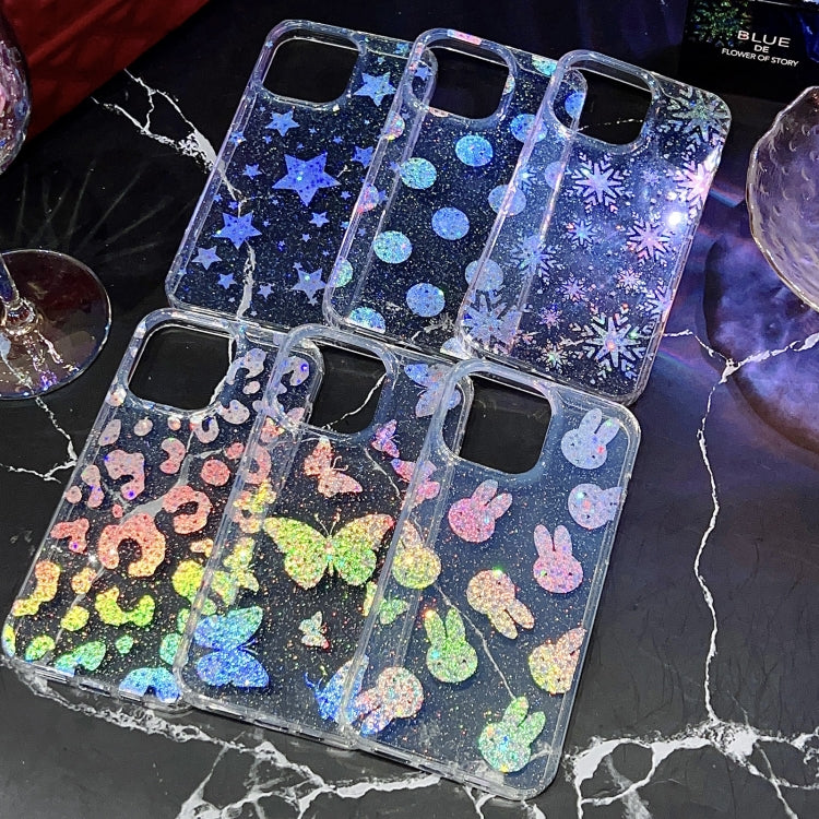 Little Star Series Glitter Powder TPU Phone Case, For iPhone 13 Pro, For iPhone 13 Pro Max