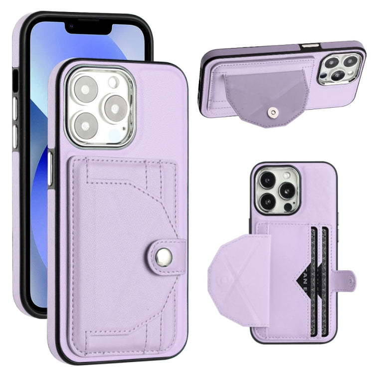 Shockproof Leather Phone Case with Card Holder, For iPhone 15 Plus, For iPhone 14 Pro, For iPhone 14 Pro Max, For iPhone 15