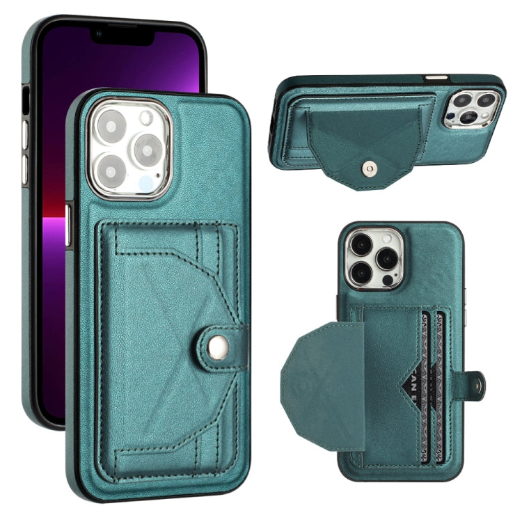 Shockproof Leather Phone Case with Card Holder, For iPhone 15 Plus, For iPhone 14 Pro, For iPhone 14 Pro Max, For iPhone 15