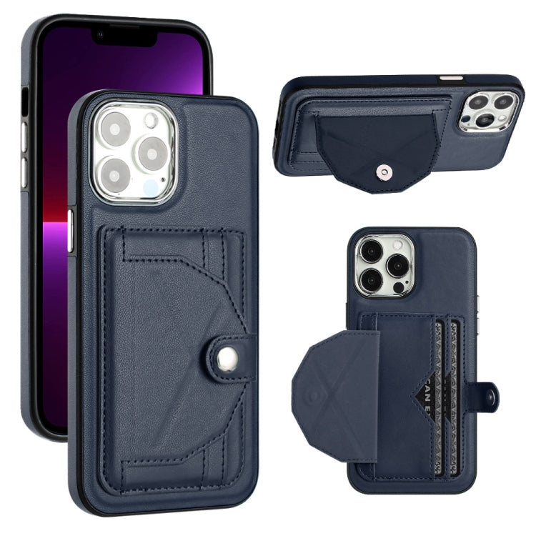 Shockproof Leather Phone Case with Card Holder, For iPhone 15 Plus, For iPhone 14 Pro, For iPhone 14 Pro Max, For iPhone 15