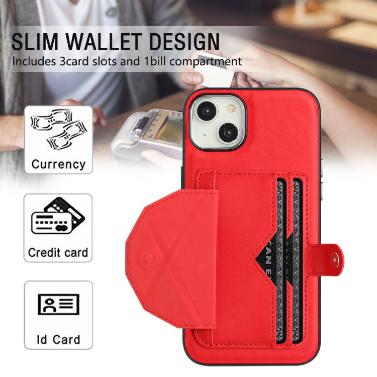 Shockproof Leather Phone Case with Card Holder, For iPhone 15 Plus, For iPhone 14 Pro, For iPhone 14 Pro Max, For iPhone 15