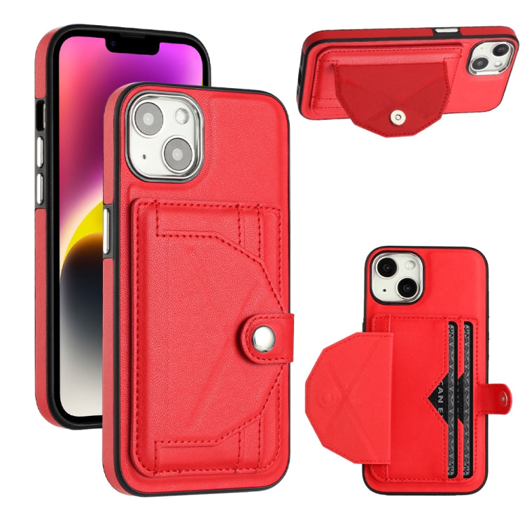 Shockproof Leather Phone Case with Card Holder, For iPhone 15 Plus, For iPhone 14 Pro, For iPhone 14 Pro Max, For iPhone 15
