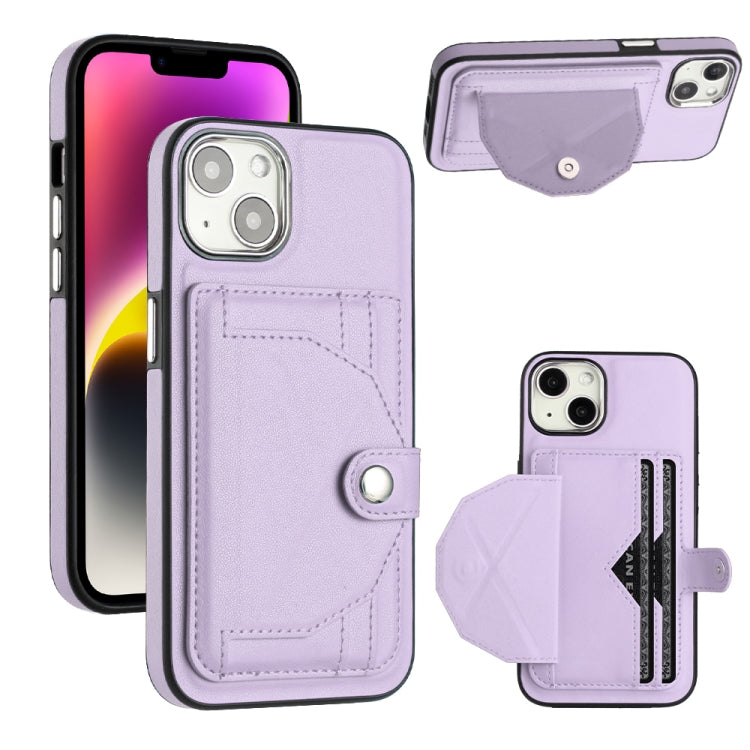 Shockproof Leather Phone Case with Card Holder, For iPhone 15 Plus, For iPhone 14 Pro, For iPhone 14 Pro Max, For iPhone 15