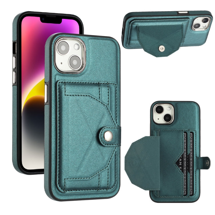 Shockproof Leather Phone Case with Card Holder, For iPhone 15 Plus, For iPhone 14 Pro, For iPhone 14 Pro Max, For iPhone 15