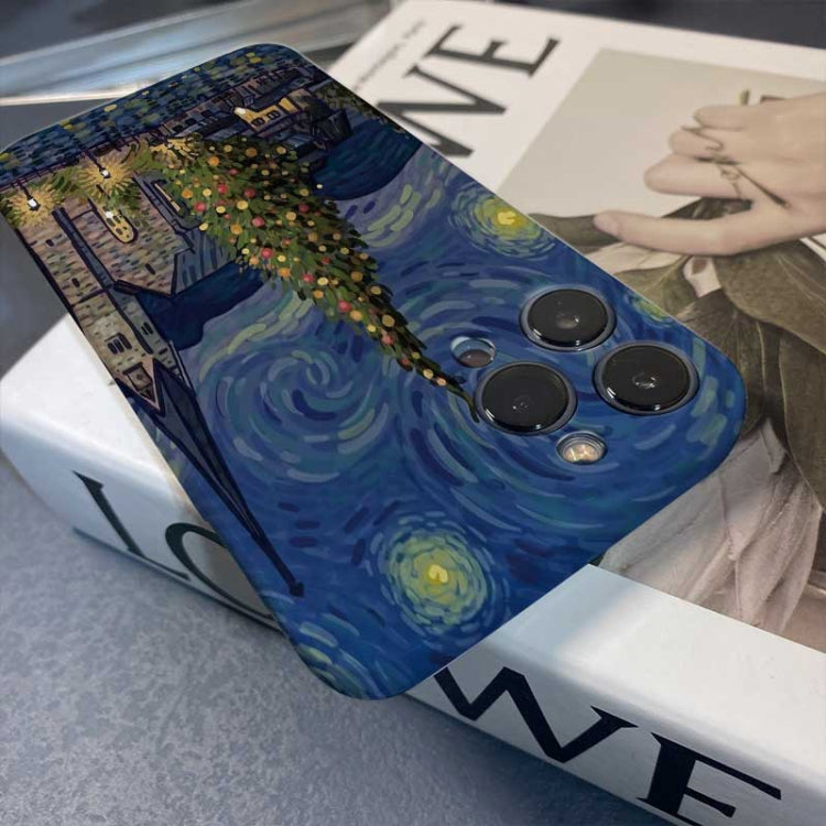Precise Hole Oil Painting Pattern PC Phone Case, For iPhone 11, For iPhone 11 Pro