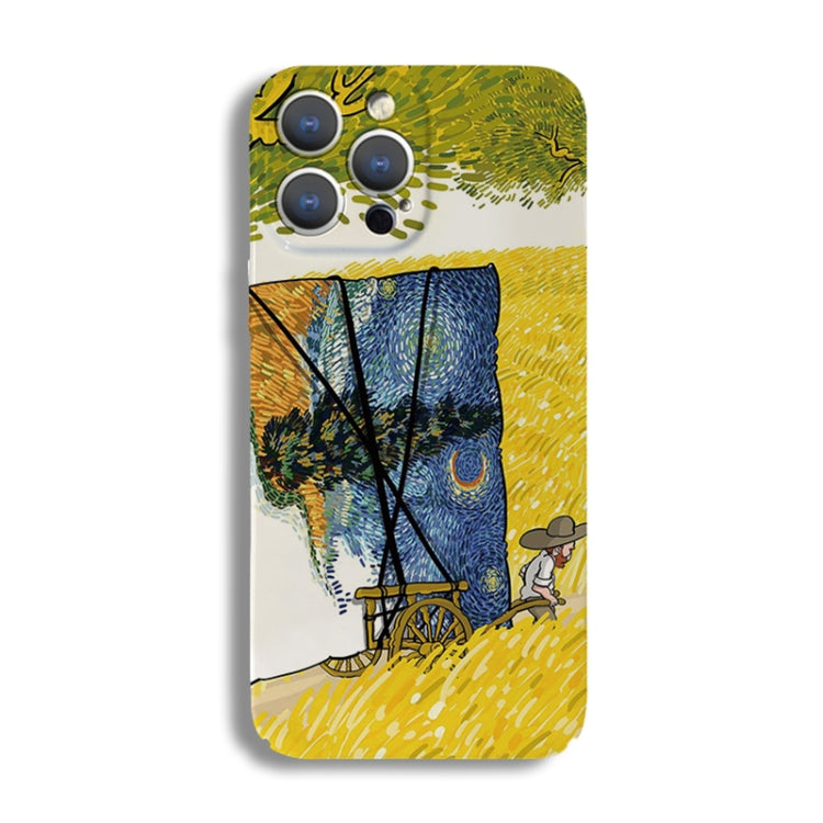 Precise Hole Oil Painting Pattern PC Phone Case, For iPhone 11, For iPhone 11 Pro