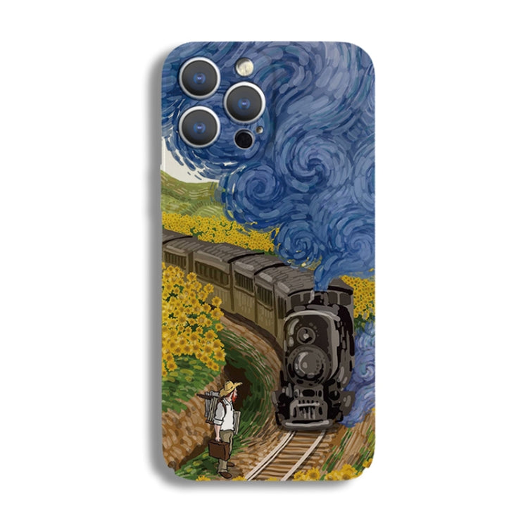 Precise Hole Oil Painting Pattern PC Phone Case, For iPhone 11, For iPhone 11 Pro