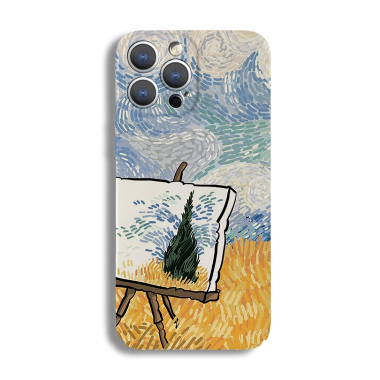 Precise Hole Oil Painting Pattern PC Phone Case, For iPhone 11, For iPhone 11 Pro