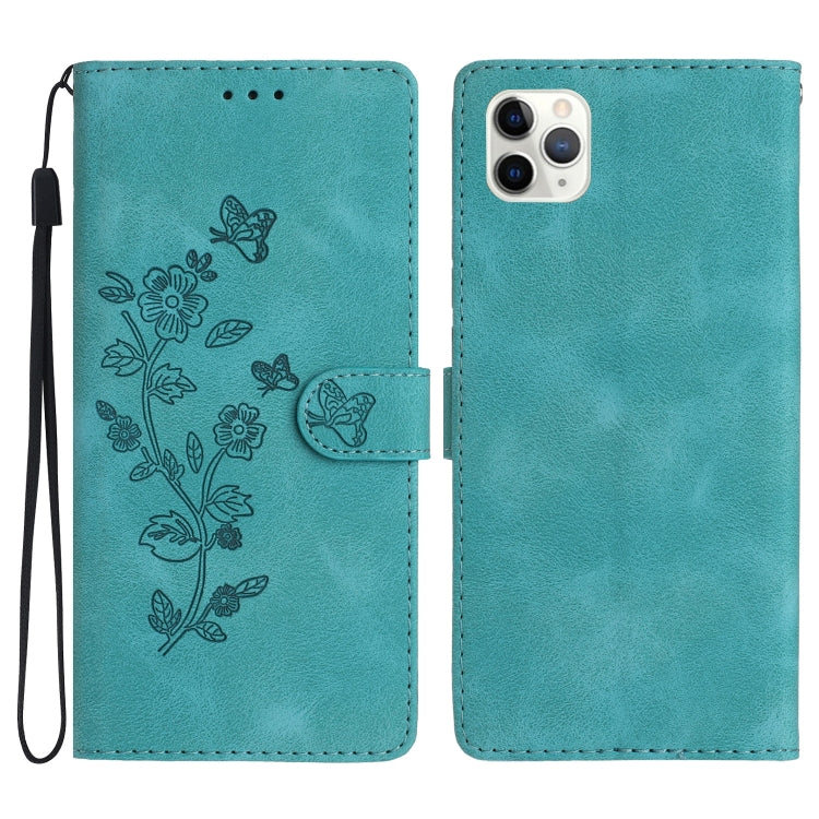 Flower Butterfly Embossing Pattern Leather Phone Case, For iPhone 12 mini, For iPhone 11 Pro Max, For iPhone 11, For iPhone 11 Pro