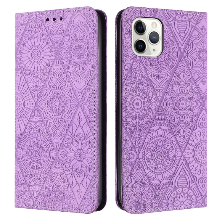 Ethnic Embossed Adsorption Leather Phone Case, For iPhone 13, For iPhone 13 Pro, For iPhone 13 Pro Max, For iPhone 12 / 12 Pro