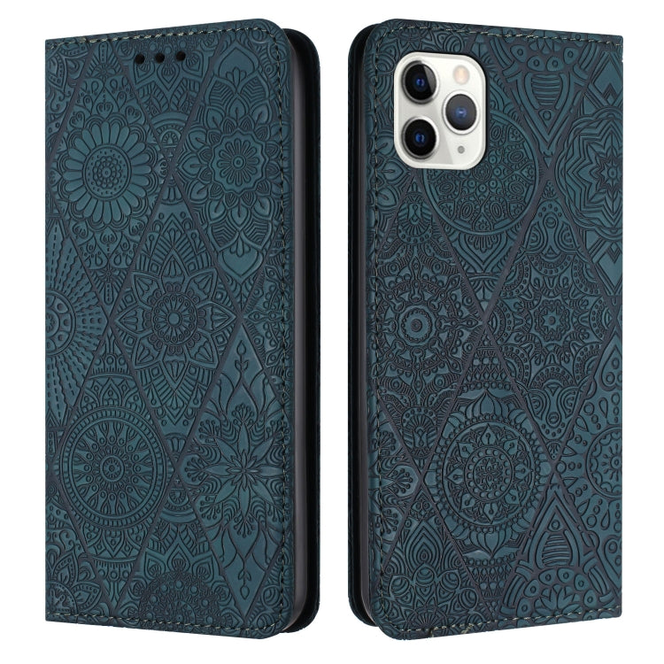 Ethnic Embossed Adsorption Leather Phone Case, For iPhone 13, For iPhone 13 Pro, For iPhone 13 Pro Max, For iPhone 12 / 12 Pro