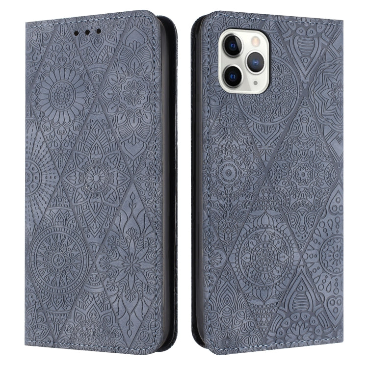 Ethnic Embossed Adsorption Leather Phone Case, For iPhone 13, For iPhone 13 Pro, For iPhone 13 Pro Max, For iPhone 12 / 12 Pro