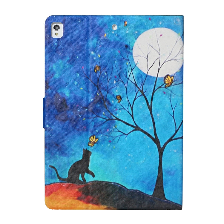 Colored Drawing Pattern Horizontal Flip Leather Case with Holder & Card Slots & Sleep / Wake-up Function