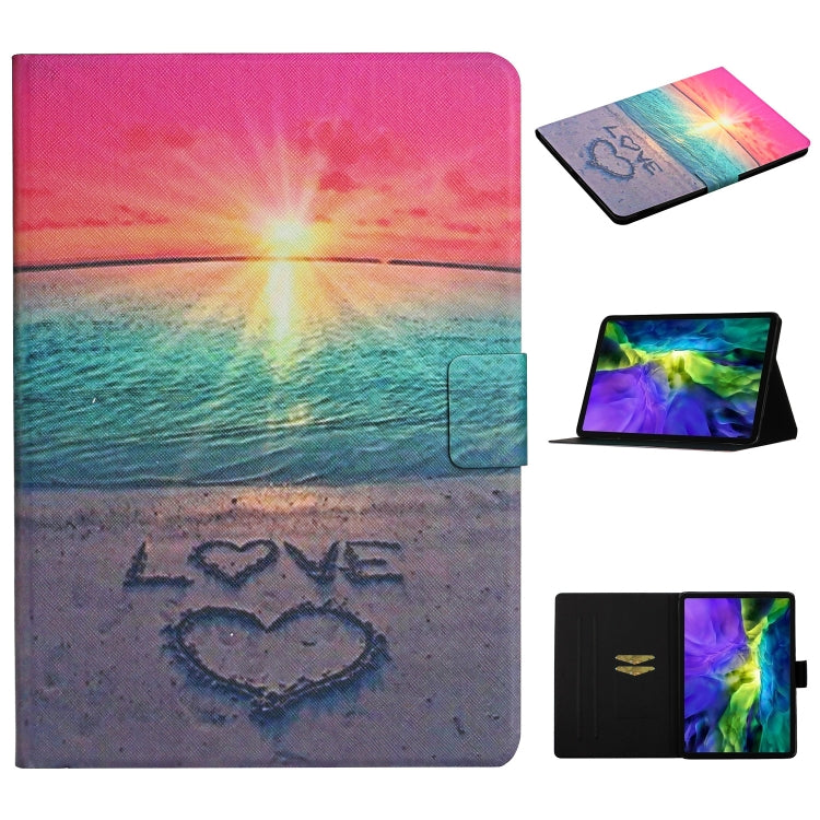 Colored Drawing Pattern Horizontal Flip Leather Case with Holder & Card Slots & Sleep / Wake-up Function