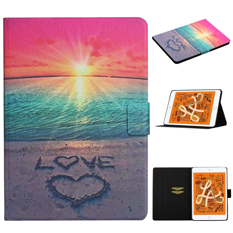Colored Drawing Pattern Horizontal Flip Leather Case with Holder & Card Slots & Sleep / Wake-up Function