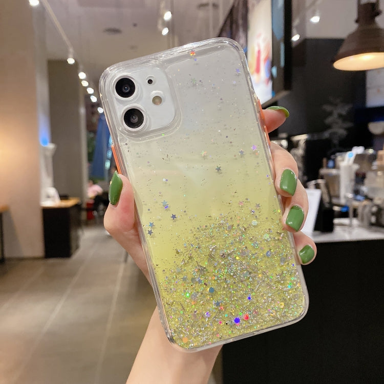Starry Gradient Glitter Powder TPU Phone Case, For iPhone 11 Pro Max, For iPhone 11, For iPhone 11 Pro, For iPhone XS / X