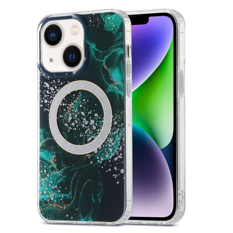 Dual-side IMD Marble Magsafe Phone Case, For iPhone 15 Pro Max, For iPhone 14, For iPhone 14 Pro