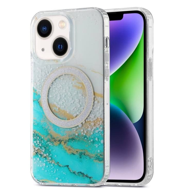 Dual-side IMD Marble Magsafe Phone Case, For iPhone 15 Pro Max, For iPhone 14, For iPhone 14 Pro