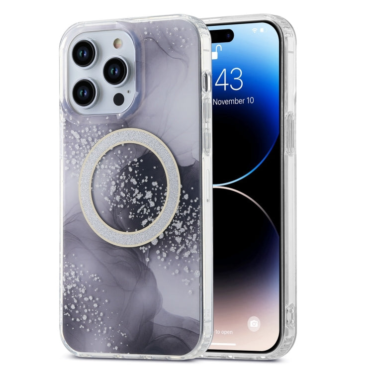 Dual-side IMD Marble Magsafe Phone Case, For iPhone 15 Pro Max, For iPhone 14, For iPhone 14 Pro
