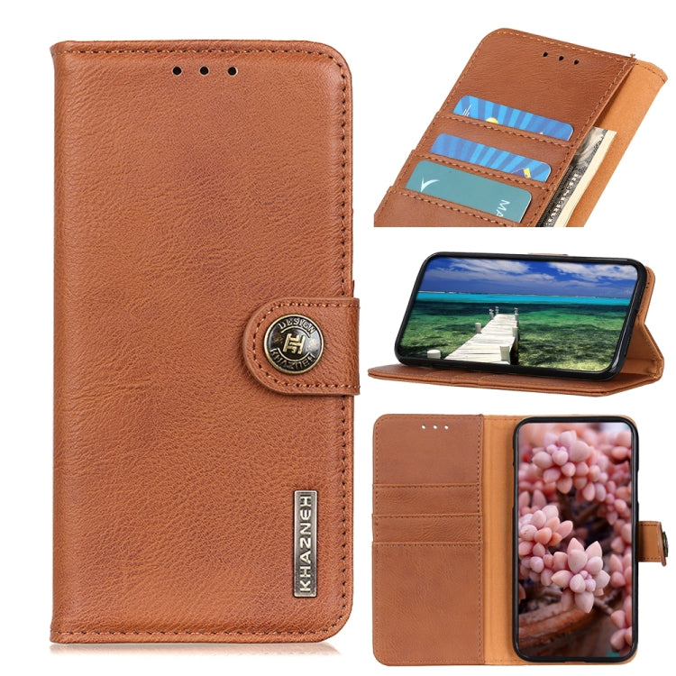 KHAZNEH Cowhide Texture Horizontal Flip Leather Phone Case, For iPhone 15 Pro, For iPhone 15 Plus, For iPhone 15