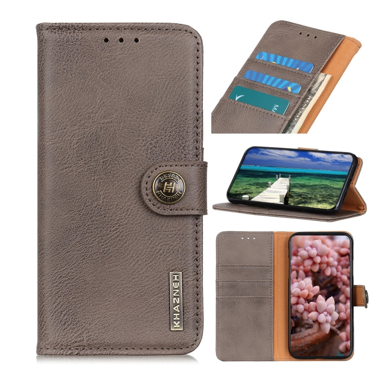 KHAZNEH Cowhide Texture Horizontal Flip Leather Phone Case, For iPhone 15 Pro, For iPhone 15 Plus, For iPhone 15