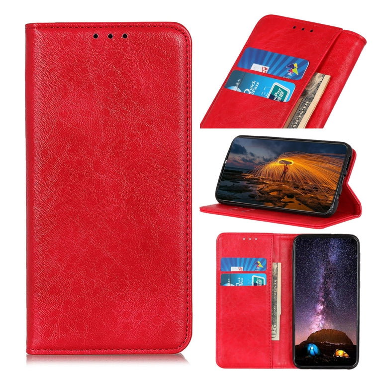 Magnetic Crazy Horse Texture Horizontal Flip Leather Phone Case, For iPhone 16 Pro Max, For iPhone 16 Pro, For iPhone 15 Pro Max, For iPhone 15 Pro, For iPhone 15 Plus, For iPhone 15