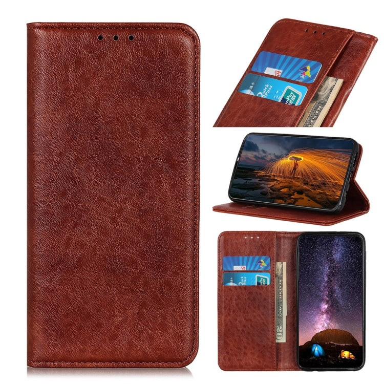 Magnetic Crazy Horse Texture Horizontal Flip Leather Phone Case, For iPhone 16 Pro Max, For iPhone 16 Pro, For iPhone 15 Pro Max, For iPhone 15 Pro, For iPhone 15 Plus, For iPhone 15