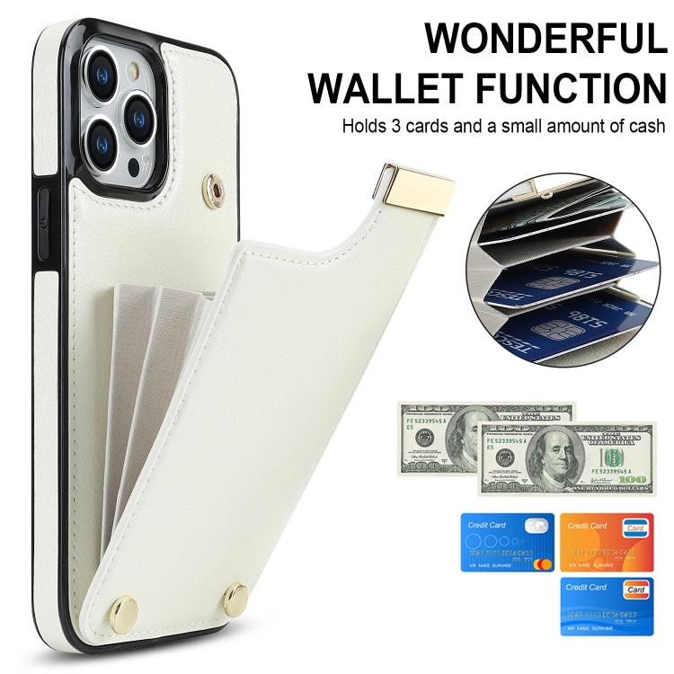 Metal Buckle Card Slots Phone Case, For iPhone 13 Pro, For iPhone 12 / 12 Pro, For iPhone 12 Pro Max, For iPhone 11 Pro Max