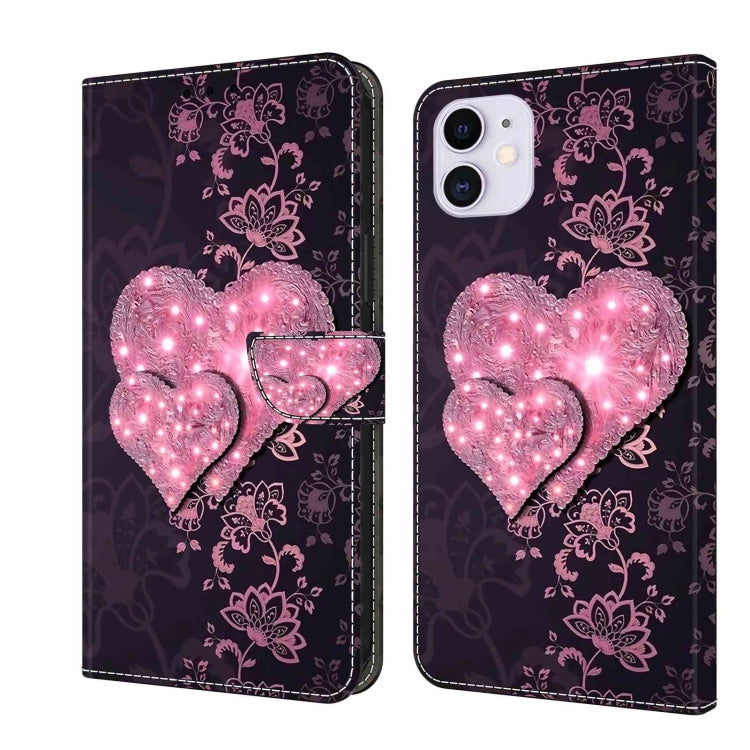 Crystal 3D Shockproof Protective Leather Phone Case, For iPhone 11