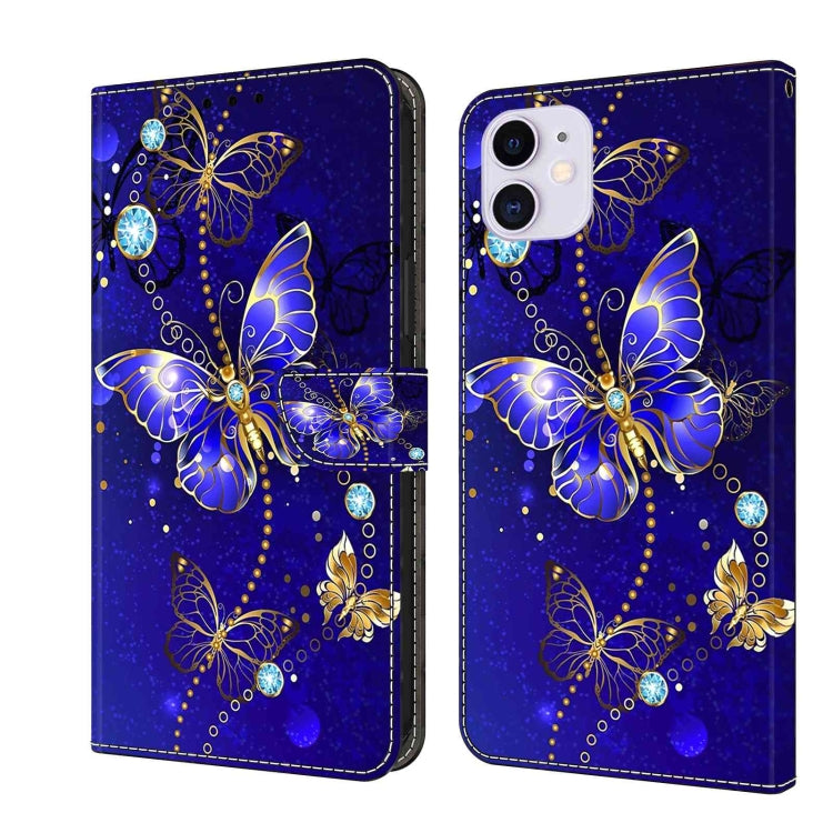 Crystal 3D Shockproof Protective Leather Phone Case, For iPhone 11