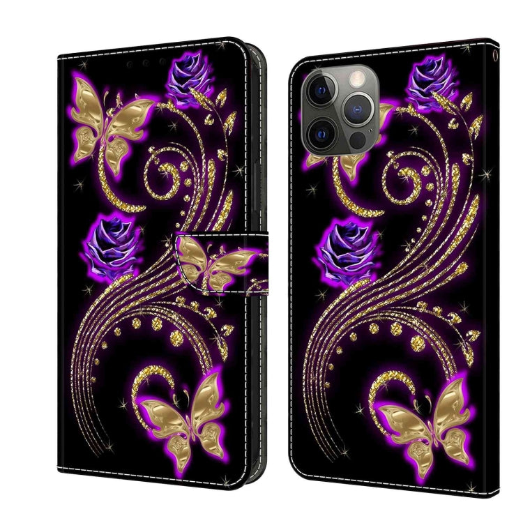Crystal 3D Shockproof Protective Leather Phone Case, For iPhone 11 Pro
