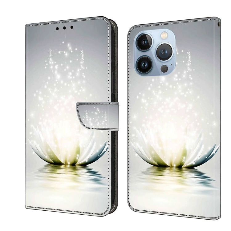 Crystal 3D Shockproof Protective Leather Phone Case, For iPhone 13 Pro