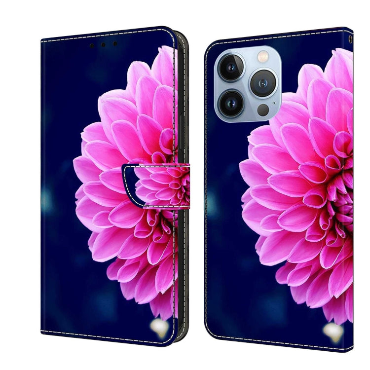 Crystal 3D Shockproof Protective Leather Phone Case, For iPhone 13 Pro