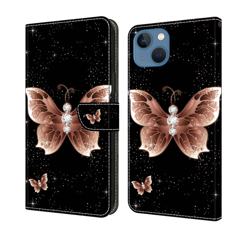 Crystal 3D Shockproof Protective Leather Phone Case