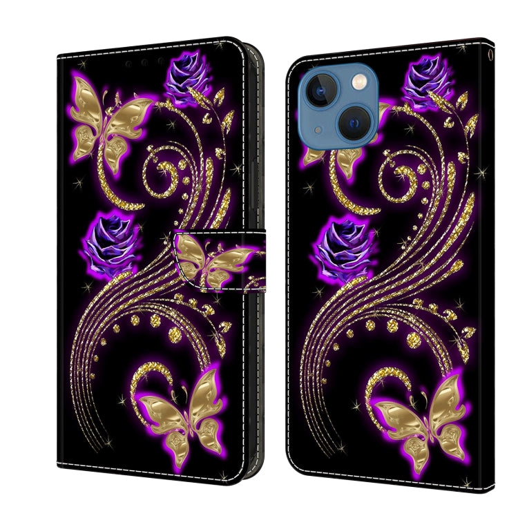 Crystal 3D Shockproof Protective Leather Phone Case