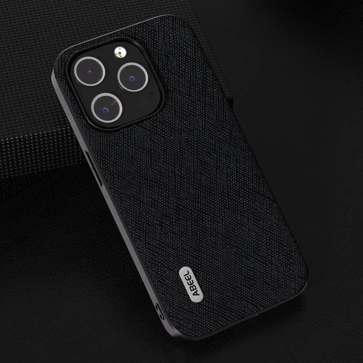 ABEEL Cross Texture Genuine Leather Phone Case, For iPhone 15 Plus, For iPhone 15, For iPhone 14 Plus, For iPhone 14, For iPhone 14 Pro, For iPhone 14 Pro Max