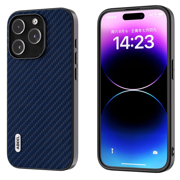 ABEEL Carbon Fiber Texture Protective Phone Case, For iPhone 15 Pro Max, For iPhone 15 Pro, For iPhone 15