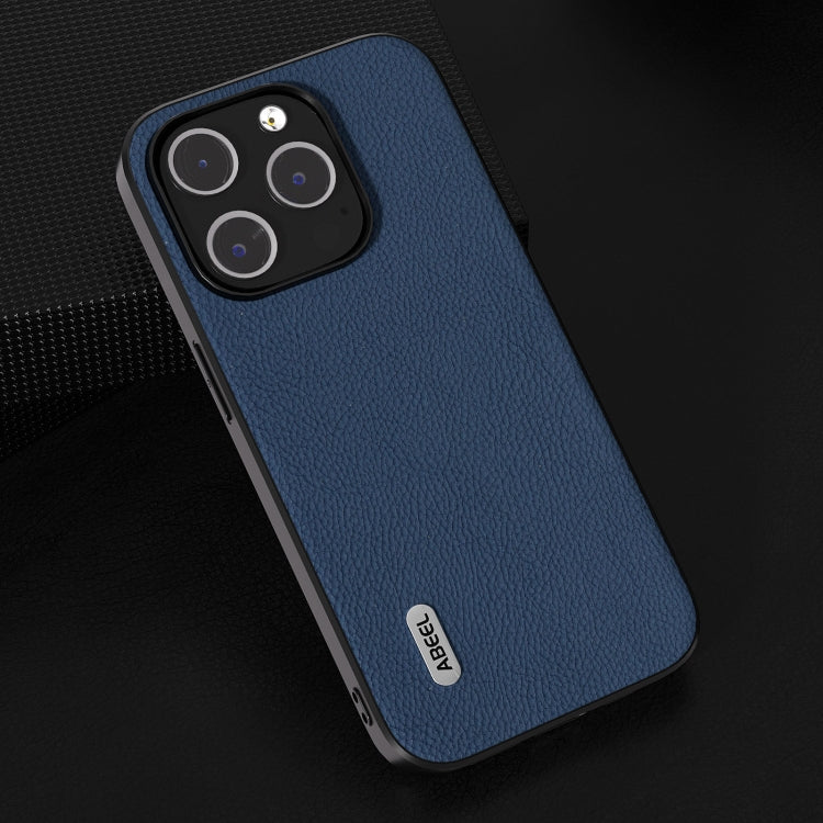 ABEEL Genuine Leather + PC Litchi Texture Phone Case, For iPhone 15 Plus, For iPhone 15, For iPhone 14 Plus, For iPhone 14, For iPhone 14 Pro, For iPhone 14 Pro Max