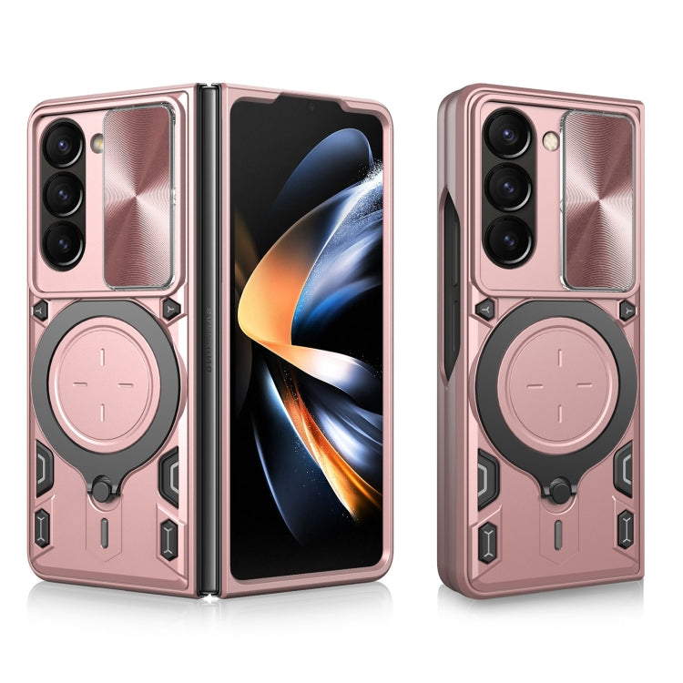 CD Texture Sliding Camshield Magnetic Holder Phone Case