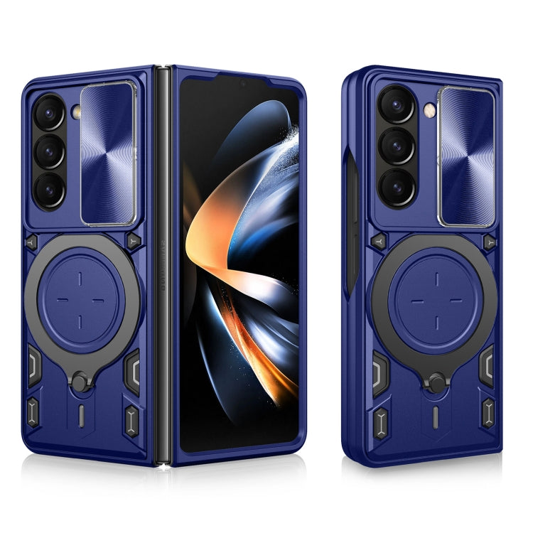 CD Texture Sliding Camshield Magnetic Holder Phone Case